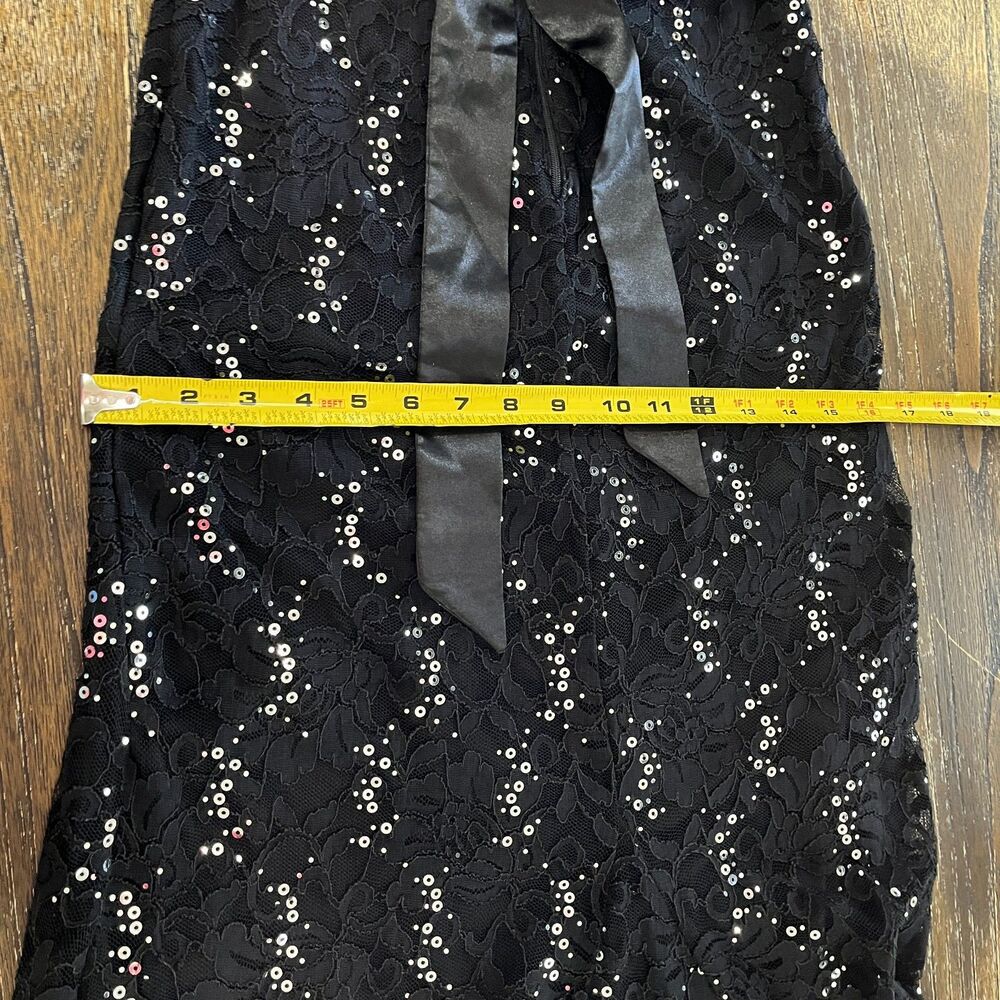 My Michelle Black Sequin Gown – NWT Size 9 - Picture 9 of 15
